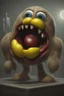 Placeholder: photorealistic image of pac-man as a monster