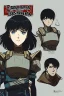 Placeholder: Motoko Kusanagi from "Ghost In The Shell (1995)", clad in medieval stell plate armour, alone, blue eyes, perfect, beautiful, black hair, in the style of 90-s anime, androgynous, melancholic, bleak