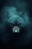 Placeholder: hyper realistic image of the most horrifying, creepiest wolf ever, with dark fog emanating, epic aesthetic, dark color grading, dark weather aesthetic, extremely terrifying, horror movie inspired, retro camera