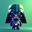 Placeholder: tiny cute {Darth Vader} toy, standing character, soft smooth lighting, soft pastel colors, skottie young, 3d blender render, polycount, modular constructivism, pop surrealism, physically based rendering, square image