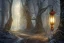 Placeholder: FOREST LANTERN WINTER PATH FALL