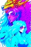 Placeholder: A dragon mixed with a mythical lion and a human female elf.Dramatic and powerful look and feel. Extensive attention to details. Bold lines. Vivid colors. 80s style retro anime art. Double exposure. cartoon style.