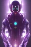 Placeholder: lionel messi style cyberpunk, purple tones, high lighting