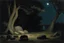 Placeholder: trees, night, rocks, ernest welvaert, and henry luyten impressionism paintings