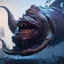 Placeholder: fluid ink angler fish creature, unreal engine 5, 8k resolution, photorealistic, ultra detailed