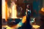 Placeholder: brunette woman standing in an elegant living room in a beautiful peacock feather dress in sunshine Weight:1 8k resolution concept art by Greg Rutkowski dynamic lighting hyperdetailed intricately detailed Splash art trending on Artstation triadic colors Unreal Engine 5 volumetric lighting Alphonse Mucha WLOP Jordan Grimmer orange and teal Weight:0.9