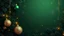 Placeholder: christmas background with green and gold decorations and snowflakes, emitting light ornaments, gold and green, 8k)), 8 k, 8k, gold decorations, dark green background,