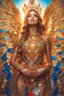 Placeholder: Gorgeous photography full body Beautiful super model Russian woman dressing Lady Angel colorful art conceptual, amazing artwork, hyper detailed, ultra maximalist quality, 12k , close-up portrait,crystal ornaments background, golden hour