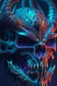 Placeholder: Demon Skull mask alien,FHD, detailed matte painting, deep color, fantastical, intricate detail, splash screen, complementary colors, fantasy concept art, 32k resolution trending on Artstation Unreal Engine 5