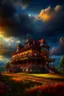 Placeholder: Old Victorian architecture in a Victorian valley, dramatic sky, cloudy sky, digital art, 4k, 8k, trending on ArtStation