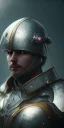 Placeholder: future middle age warrior, night , cloud in the sky ,head view 8K, high resolution, super realistic, portrait , unreal engine, cinematic lighting,