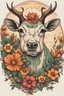 Placeholder: renkli oldschool tarzda pastoral dövme tasarla
