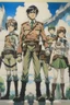 Placeholder: Attack on Titan vintage photo and 104 cadet class Julia