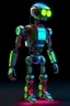 Placeholder: robot biped, neon, techno