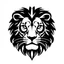Placeholder: front facing lions face, black and white simplified vector logo