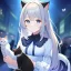 Placeholder: Clear focus,High resolution,High quality, Anime girl holding a cat