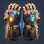 Placeholder: Two infinity gauntlets contain six infinity stones, one of which is made with nano In the hands of a powerful man