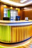 Placeholder: Circular reception desk