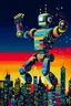 Placeholder: abstract robot dancer electronica music STYLE OF Hiroshi Nagai