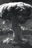 Placeholder: Hiroshima bomb, greyscale, sketch