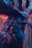 Placeholder: Moose owl rooster alien,FHD, detailed matte painting, deep color, fantastical, intricate detail, splash screen, complementary colors, fantasy concept art, 32k resolution trending on Artstation Unreal Engine 5