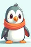 Placeholder: Cute Penguin Wearing a Scarf