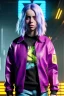 Placeholder: Billie Eilish, cyberpunk2077, booty, photorealistic, 2k