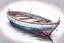 Placeholder: Fisherboat, realistic, colorfull, ocean, small boat, rowing boat