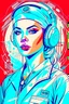 Placeholder: Retro-futuristic intricately drawn nurse Pin up Poster, detailed face. Beautiful woman. in the style of Full body hiphop streetwear drip highly detailed, hyperdetailed painting, complex, 8K, HD