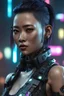 Placeholder: cyberpunk female borneo indonesia, 8k, realistic,