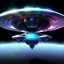 Placeholder: Space mothership, alien style, metalic color, hyper realistic, blur