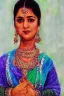 Placeholder: Portrait lady, full body shot, full-color medium shot Bollywood