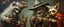 Placeholder: master oil painting with some air brush, fluffy human thief hyena merchant sailor priest racoon gremlin realistic and creepy, straight from the lich lab, in the style of Escher and Titian