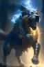 Placeholder: a brawl dog from Valhalla pet of thor, HD resolution, dark fantasy concept art, by Greg Rutkowski, dynamic lighting, hyperdetailed, intricately detailed, Splash screen art, trending on Artstation, deep color, Unreal Engine, volumetric lighting, blue and gold complementary colours