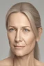 Placeholder: realistic, (49yr old female)without makeup, Caucasian beautiful face, 3/4 head position, dark hair, studio lighting, cinematic light, beautiful woman, milk beige middle hair, perfect anatomy, on white background, 8k Resolution, highly detailed, non-symmetrical body a, detailed hairstyles and skin texture