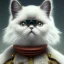 Placeholder: Cyberpunk Portrait of cyborg Persian cat child with brown hair and with cute face, north pole snowy vibe , perfect composition, hyperrealistic, super detailed, 8k, high quality, trending art, trending on artstation, sharp focus, studio photo, intricate details, highly detailed, by greg rutkowski