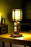 Placeholder: gaming table lamp inspired by hammer, modern design,