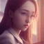 Placeholder: female student studying by the window, anime style,perfect face, cool face, ultra detail, unreal engine 5, cinema4d, sun light, studio lighting --ar 1:1 --v 4