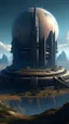 Placeholder: sci fi planet, tall fortress