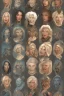 Placeholder: A wall paper full of old animation faces of woman and men also animals but they all are old