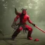 Placeholder: Oni , unreal engine 5 , with bloody katana