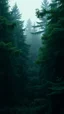 Placeholder: a calm greenery forest scene, different tones of dark green, cinematic photography, dense, slightly dusty, realistic