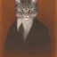 Placeholder: Portrait of an anthropomorphic cat