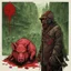 Placeholder: Album art for "Stroll in the Pork" by Watts; textured dripping watercolor by Derek Riggs, concept art, highly detailed, violent color red, black and green, by Godmachine.