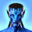 Placeholder: Man Blue Wearing make up avatar pandora