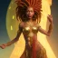 Placeholder: dhalsim as woman with dreads,big pile of cherries,small hands, maze background , levitated lab equipment, 4k, Highly Detailed, Masterpiece, perfect eyes, Digital Illustration, Cinematic Lighting, Realistic, Sharp Focus, Centered, Beautifully Lit, Bioluminescent by Stanley Artgerm Lau