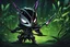 Placeholder: Chibi Mantis lord knight venom in 8k solo leveling shadow artstyle, in the style of fairy academia, hollow knight them, mask, close picture, neon lights, intricate details, highly detailed, high details, detailed portrait, masterpiece,ultra detailed, ultra quality