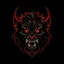 Placeholder: Logo of a demon called FurFur with a black background