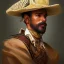 Placeholder: portrait,"Insanely detailed photograph of a male western mustachioed crossbowman", detailed charro, sequenced Sombrero, detailed held dagger, digital painting, artstation, concept art, sharp focus, illustration, art by artgerm and greg rutkowski and alphonse mucha, 8 k,fantasy, unreal engine