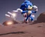 Placeholder: sonic the hedgehog in spacesuit